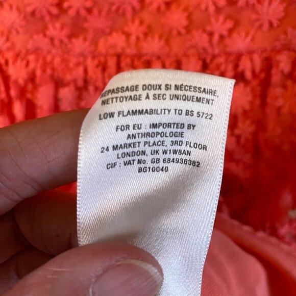 Anthropologie Artelier Nicole Miller Floral Lace Dress - Picture 10 of 14